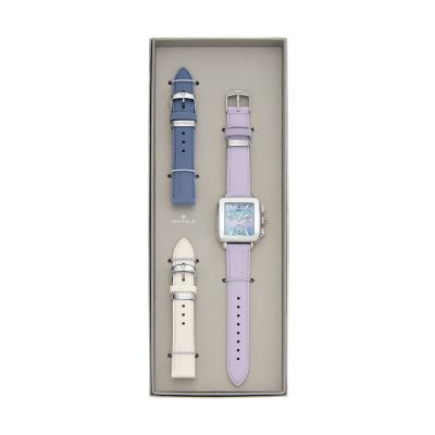 Michele Deco Sport Chronograph Stainless Steel Watch Gift Set MWW06K001SET