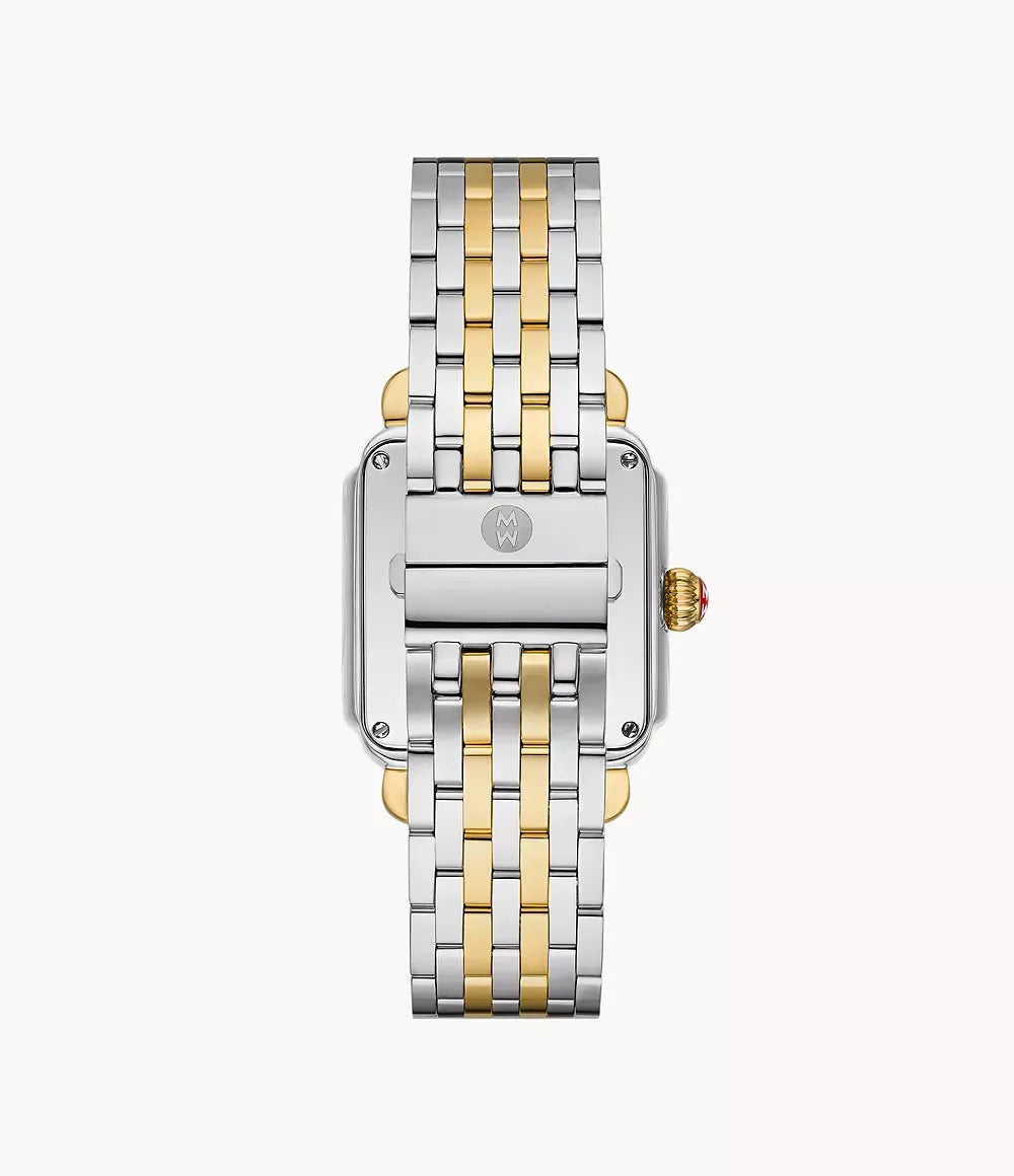 Michele Limited Edition Deco Madison Two-Tone 18K Gold-Plated Diamond Watch MWW06T000271