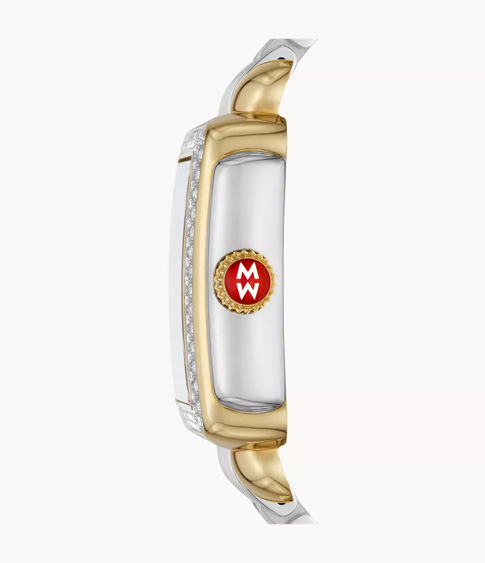 Michele Limited Edition Deco Madison Two-Tone 18K Gold-Plated Diamond Watch MWW06T000271