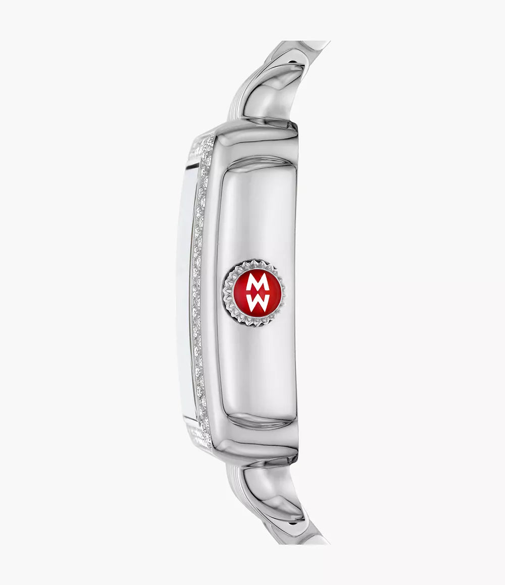 Michele Limited Edition Deco Madison Stainless Steel Diamond Watch MWW06T000274