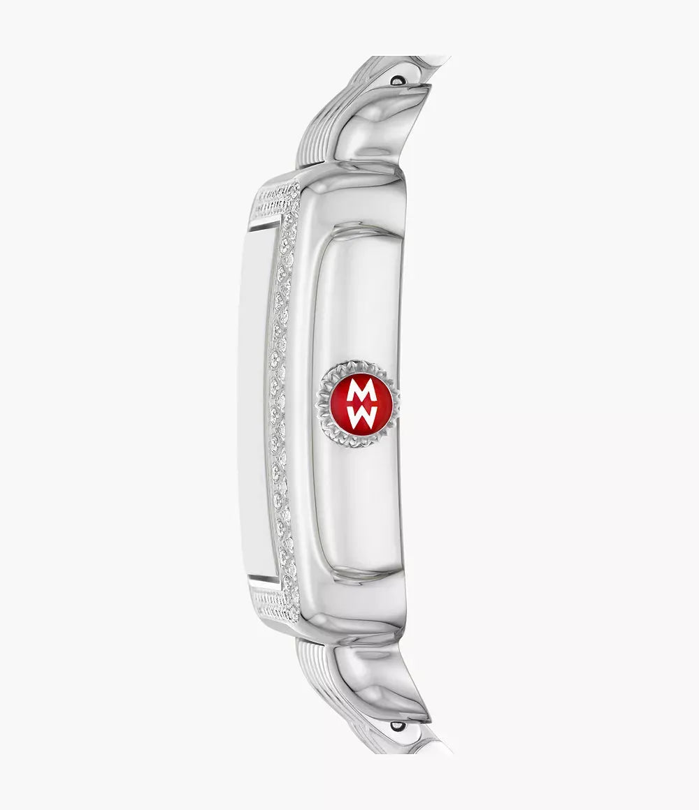 Michele Deco Mid Diamond Stainless Steel Watch MWW06V000122