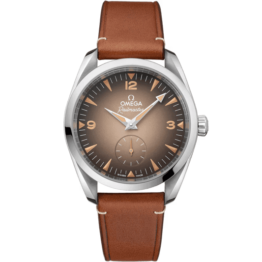 Omega Seamaster Railmaster 38 mm, steel on leather strap 235.12.38.20.13.001