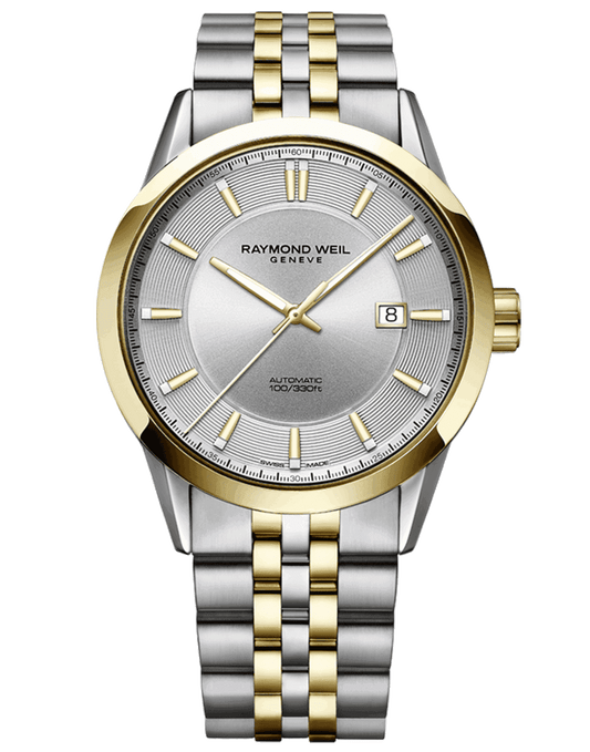 Raymond Weil Freelancer Men's Automatic Silver Dial Two-Tone Bracelet Watch, 42MM 2731-STP-65001