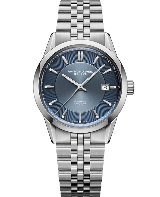 Raymond Weil Freelancer Automatic Blue Dial Stainless Steel Bracelet Watch, 38mm 2771-ST-50051