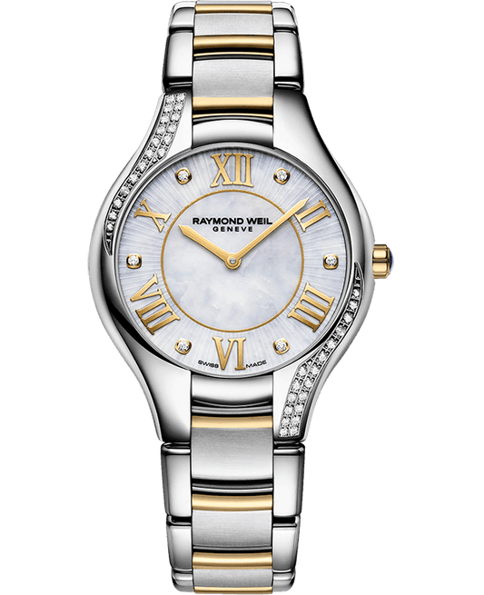 Raymond Weil Noemia Ladies 42 Diamond Quartz Mother-of-Pearl Dial Two-Tone Bracelet Watch, 32mm 5132-S1P-00966