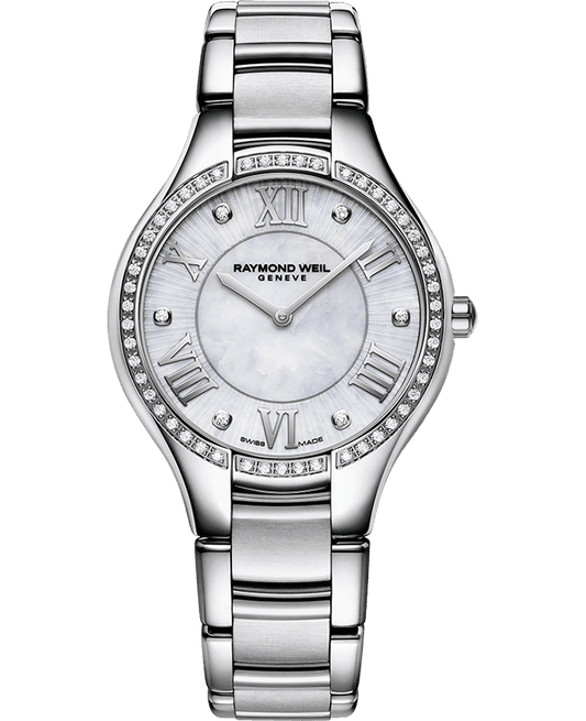 Raymond Weil Noemia Ladies 56 Diamond Quartz Mother-Of-Pearl Dial Bracelet Watch, 32mm 5132-S2S-00966