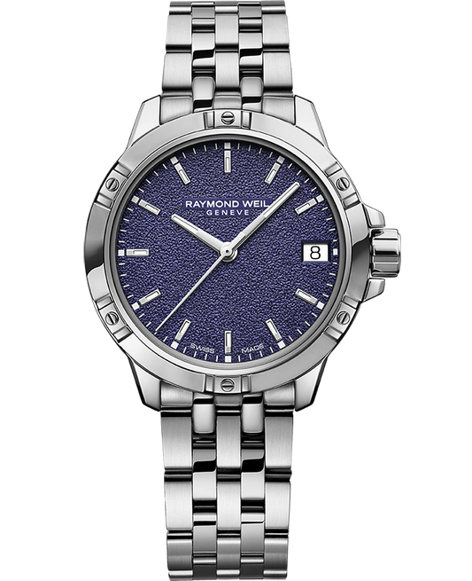 Raymond Weil Tango Ladies Quartz Deep Purple Frosted Dial Bracelet Watch, 30mm 5960-ST-50161