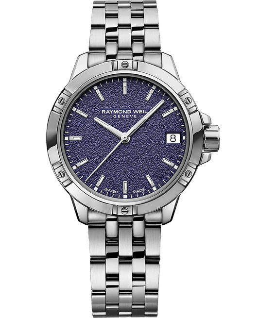 Raymond Weil Tango Ladies Quartz Deep Purple Frosted Dial Bracelet Watch, 30mm 5960-ST-50161