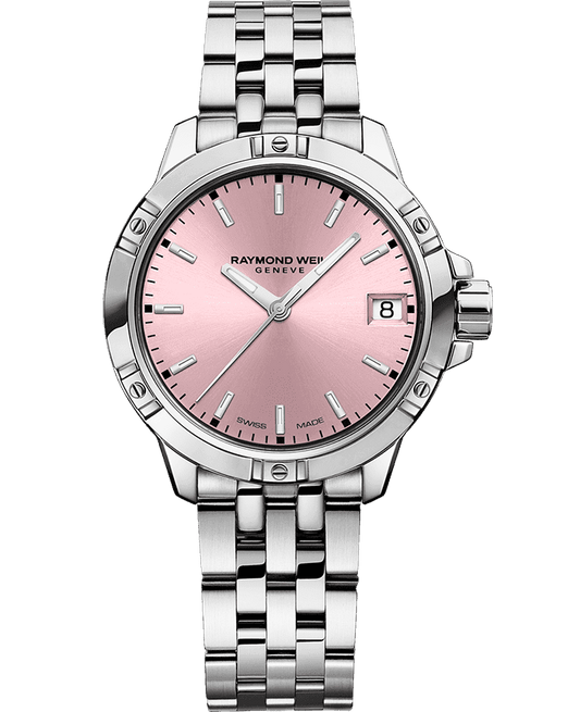 Raymond Weil Tango Ladies Quartz Pink Dial Bracelet Watch, 30mm 5960-ST-80001