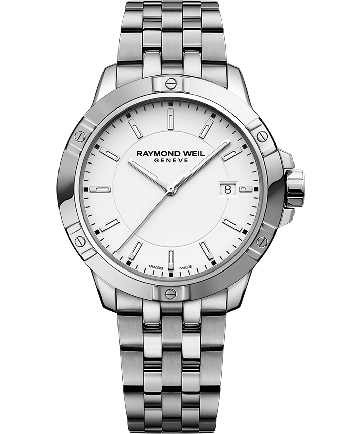 Raymond Weil Tango Men's Quartz White Dial Bracelet Watch, 41mm 8160-ST-30041