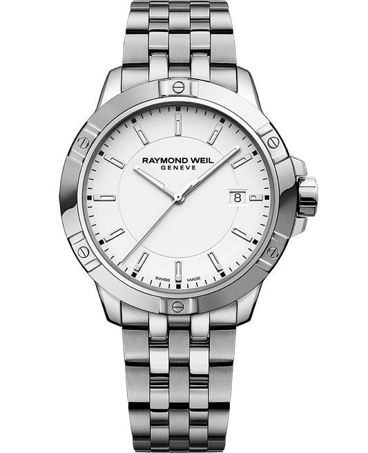 Raymond Weil Tango Men's Quartz White Dial Bracelet Watch, 41mm 8160-ST-30041