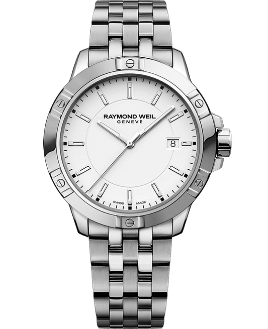 Raymond Weil Tango Men's Quartz White Dial Bracelet Watch, 41mm 8160-ST-30041