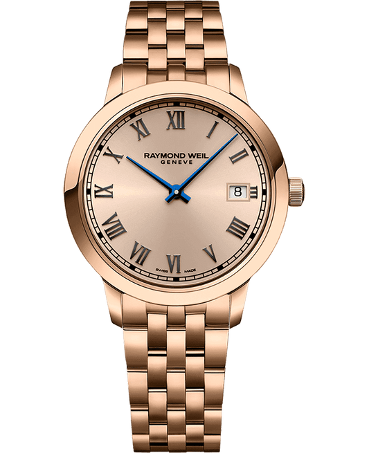 Raymond Weil Toccata Ladies Quartz Rose Gold PVD Bracelet Watch, 34mm 5385-P5-00859