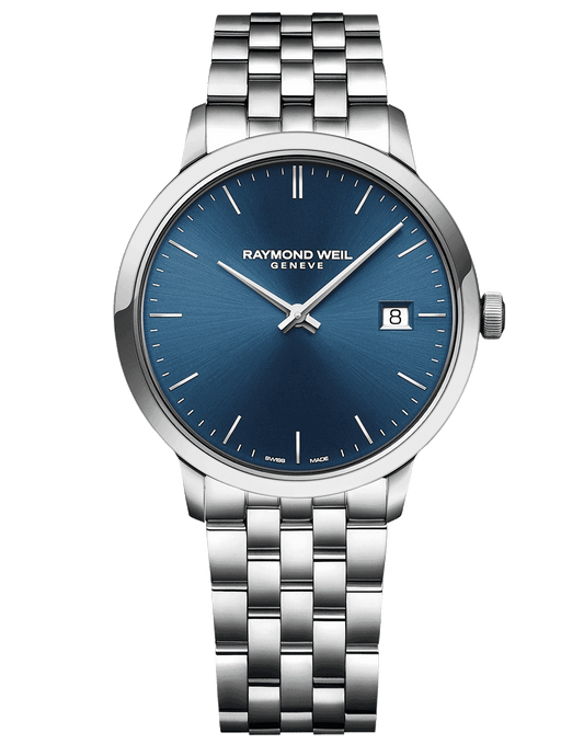 Raymond Weil Toccata Men's Quartz Blue Dial Bracelet Watch, 39mm 5485-ST-50001