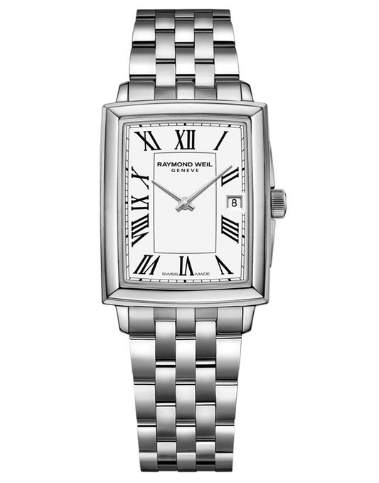Raymond Weil Toccata Ladies Quartz White Dial Stainless Steel Bracelet Watch, 22.6 x 28.1mm 5925-ST-00300