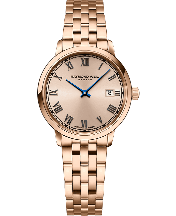 Raymond Weil Toccata Ladies Quartz Rose Gold PVD Bracelet Watch, 29mm 5985-P5-00859
