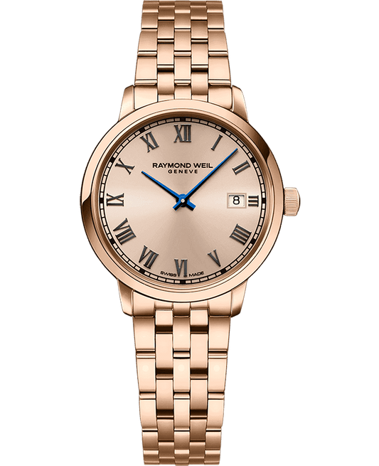 Raymond Weil Toccata Ladies Quartz Rose Gold PVD Bracelet Watch, 29mm 5985-P5-00859