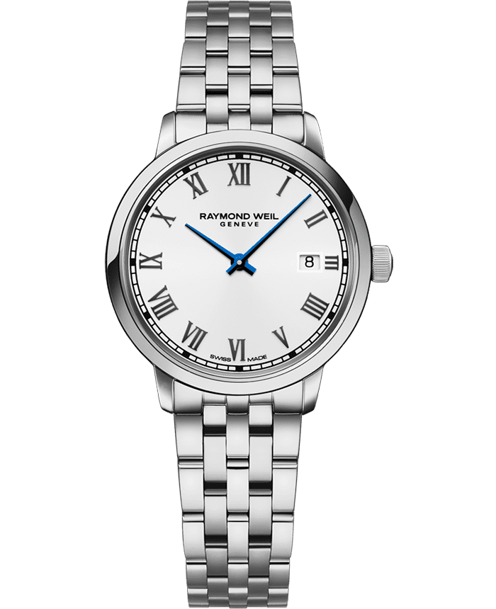Raymond Weil Toccata Ladies Quartz White Dial Stainless Steel Bracelet Watch, 29mm 5985-ST-00359