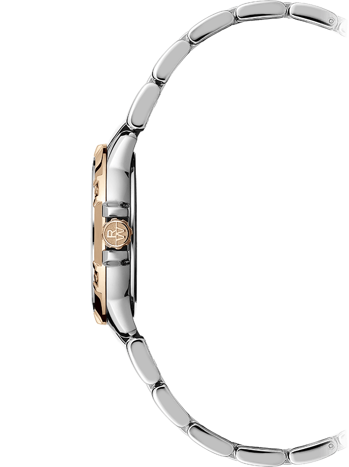 Raymond Weil Tango Ladies Quartz Terra Cotta Frosted Dial Two-Tone Bracelet Watch, 30mm 5960-SP5-70061