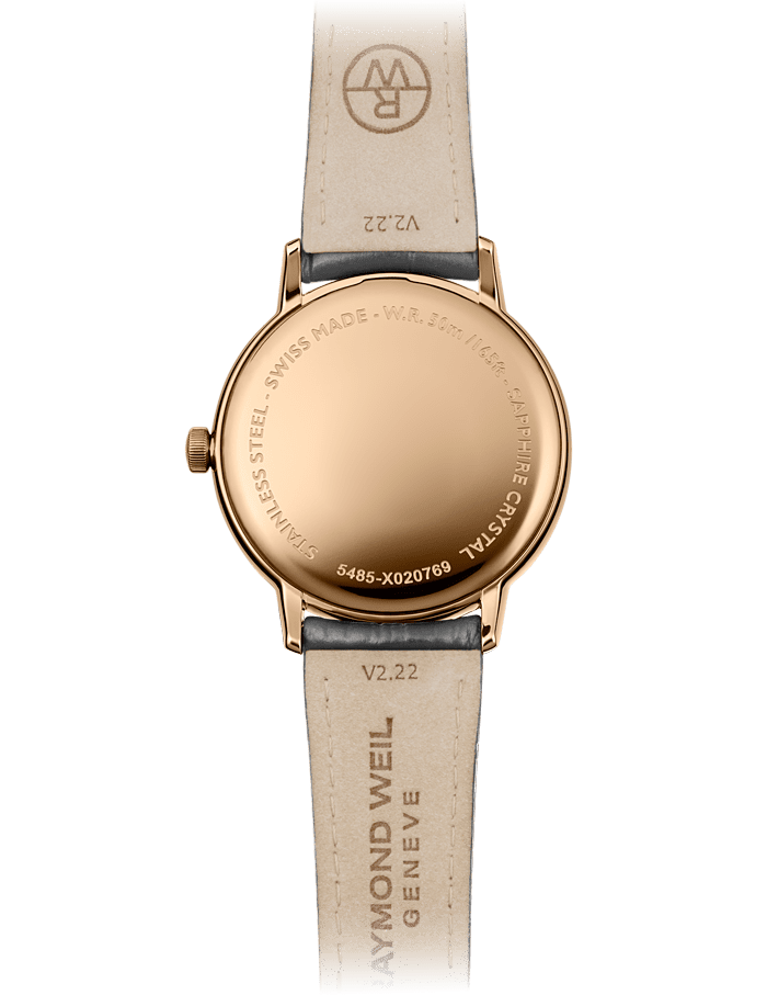 Raymond Weil Toccata Men's Quartz Rose Gold Dial Leather Strap Watch, 39mm 5485-PC5-00859