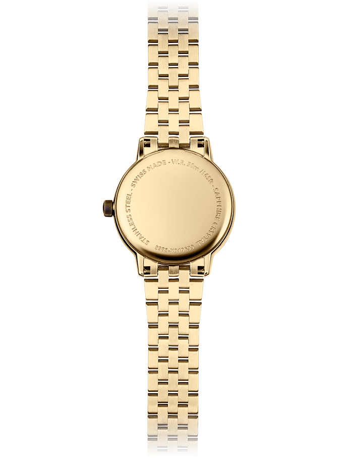 Raymond Weil Toccata Ladies Quartz White Dial Gold PVD Bracelet Watch, 29mm 5985-P-00359