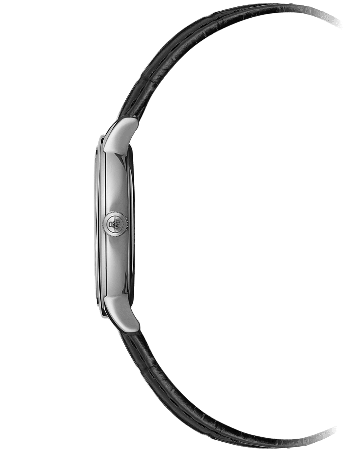 Raymond Weil Toccata Ladies Quartz Silver Dial Black Leather Strap Watch, 29mm 5985-STC-00659