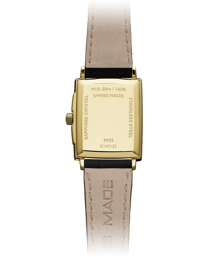 Raymond Weil Toccata Ladies Quartz Gold PVD White Dial Leather Strap Watch, 22.6 x 28.1mm 5925-PC-00300