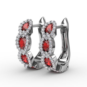 Colored Stone Earring