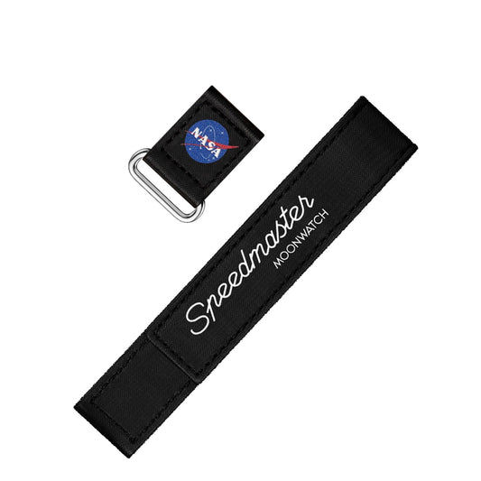 Omega Two-piece strap 2-piece black Speedmaster Moonwatch VELCRO strap O032CWZ016042