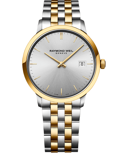 Raymond Weil Toccata Men's Two-tone Silver Dial Quartz Watch, 39mm 5485-STP-65001