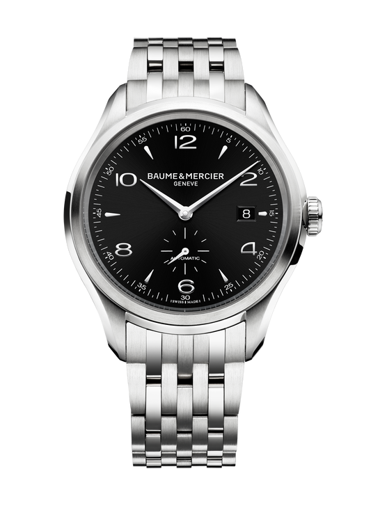 Baume & Mercier Clifton Black Dial Steel Men's Watch 10100