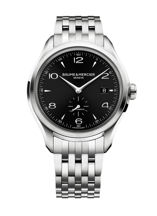 Baume & Mercier Clifton Black Dial Steel Men's Watch 10100