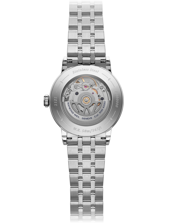 Raymond Weil Millesime Automatic Central Seconds Diamonds Bracelet Watch, 35mm 2125-STS-50011