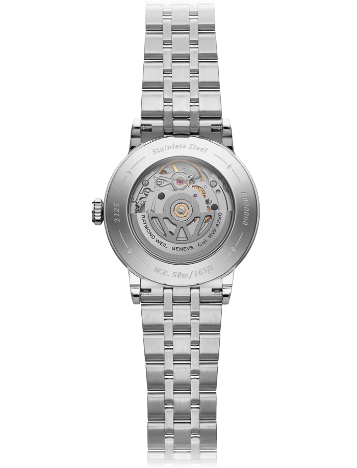 Raymond Weil Millesime Automatic Central Seconds Diamonds Bracelet Watch, 35mm 2125-STS-50011