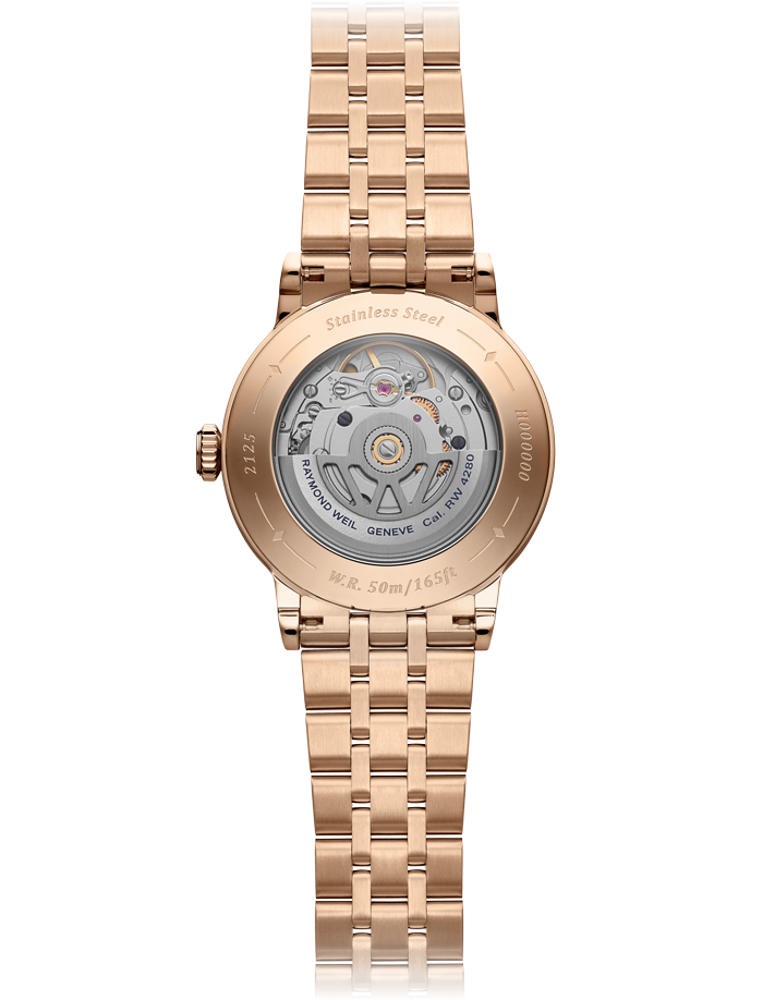 Raymond Weil Millesime Automatic Central Seconds Burgundy Dial Watch, 35mm 2125-P5-45001