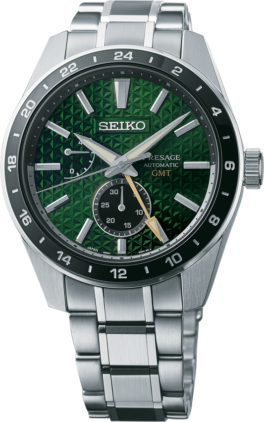 Seiko Presage Sharp Edged Series GMT Watch SPB219