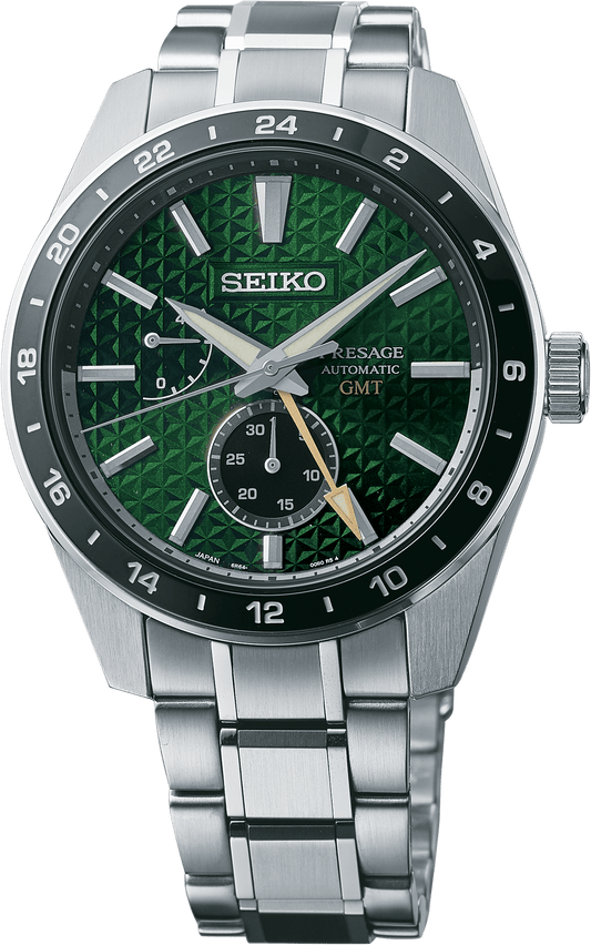 Seiko Presage Sharp Edged Series GMT Watch SPB219
