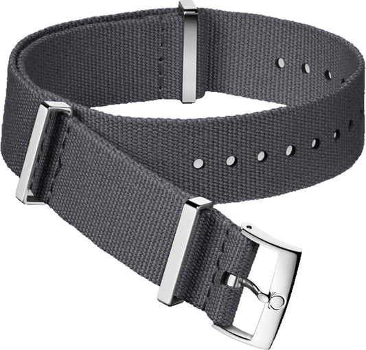 Omega NATO Strap Polyester, grey 031CWZ007565