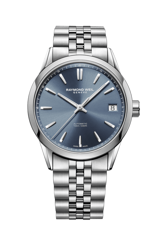 Raymond Weil freelancer Date 40 mm, blue dial 2741-ST-50001
