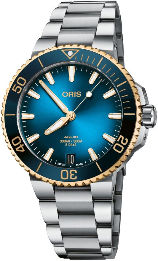 Oris Aquis Date Calibre 400 Automatic Watch 01 400 7769 6355-07 8 22 09PEB