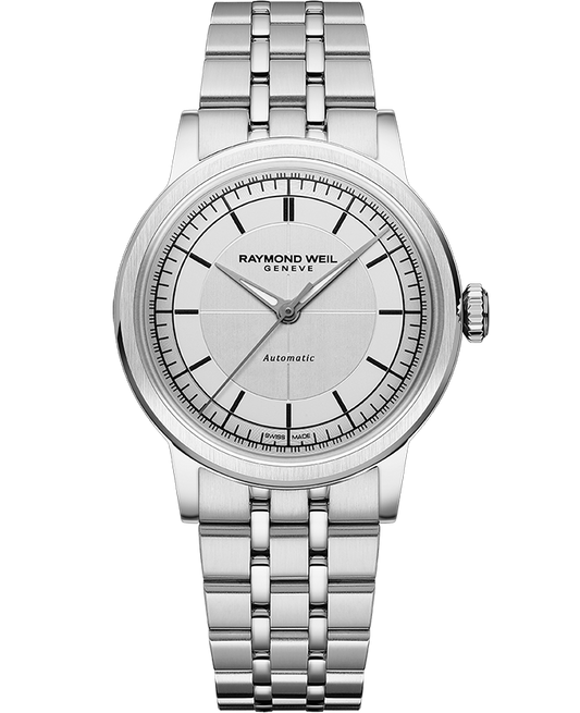 Raymond Weil Millesime Automatic Central Seconds Silver Dial Bracelet Watch, 35mm 2125-ST-65001