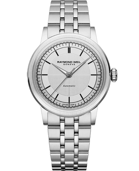 Raymond Weil Millesime Automatic Central Seconds Silver Dial Bracelet Watch, 35mm 2125-ST-65001