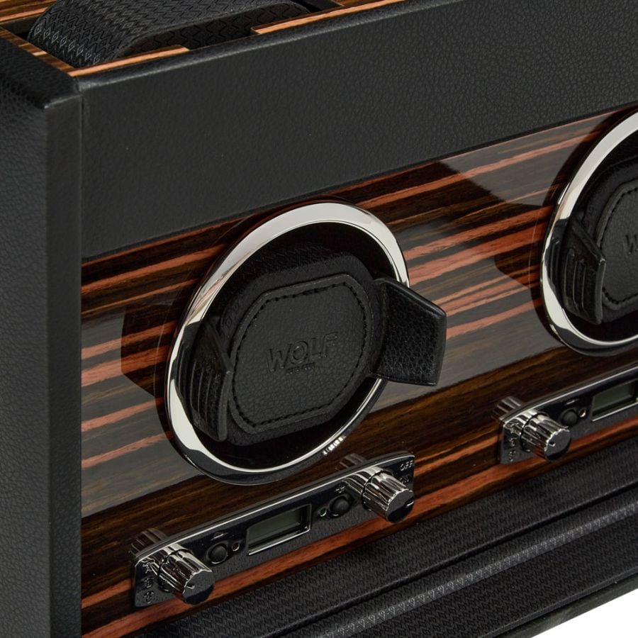 Wolf Roadster Double Watch Winder with Storage 457256