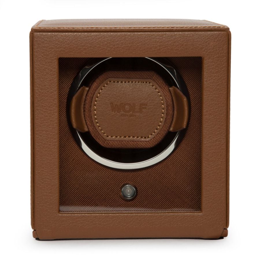 Wolf Cub Single Watch Winder with Cover 461127