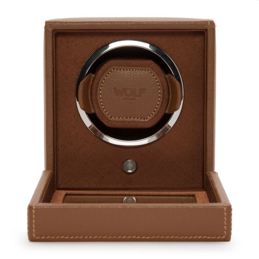 Wolf Cub Single Watch Winder with Cover 461127