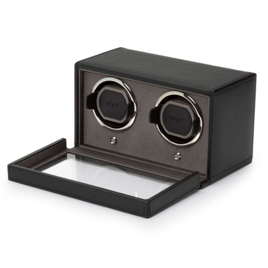 Wolf Cub Double Watch Winder with Cover 461203