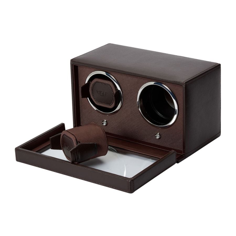 Wolf Cub Double Watch Winder with Cover 461206