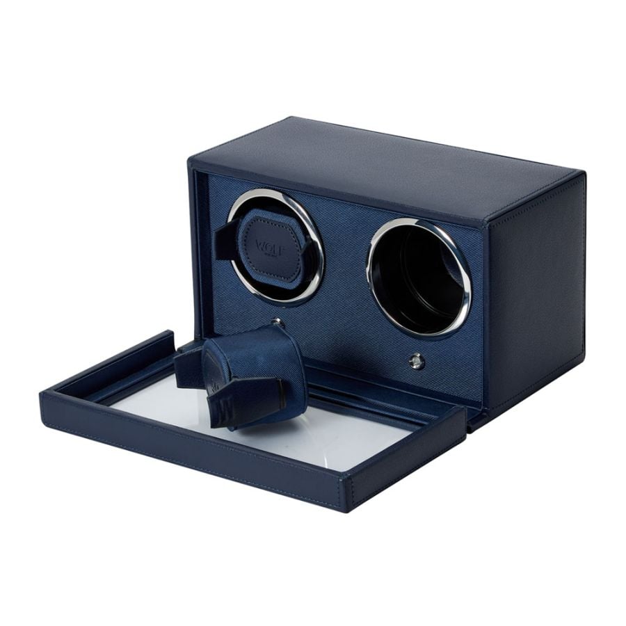 Wolf Cub Double Watch Winder with Cover 461217