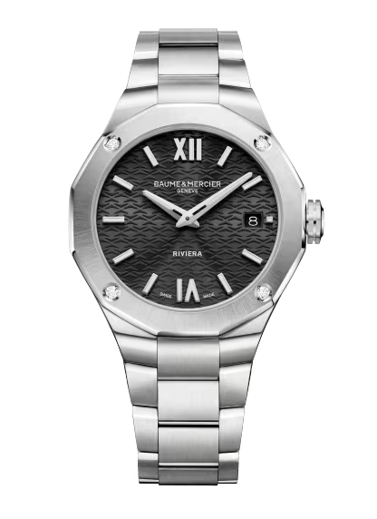 Baume & Mercier Riviera Quartz Watch, Date Display, Diamond-Set 10724