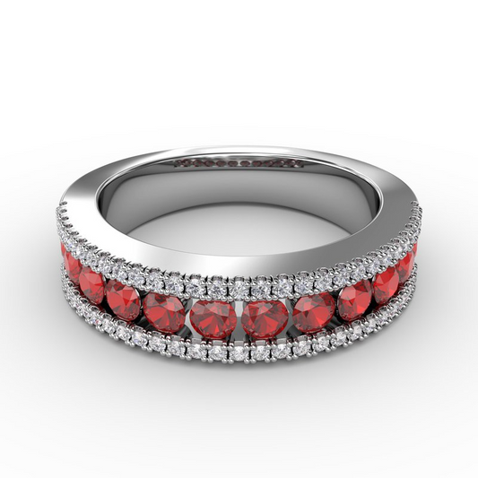 Colored Stone Rings  -  Women'